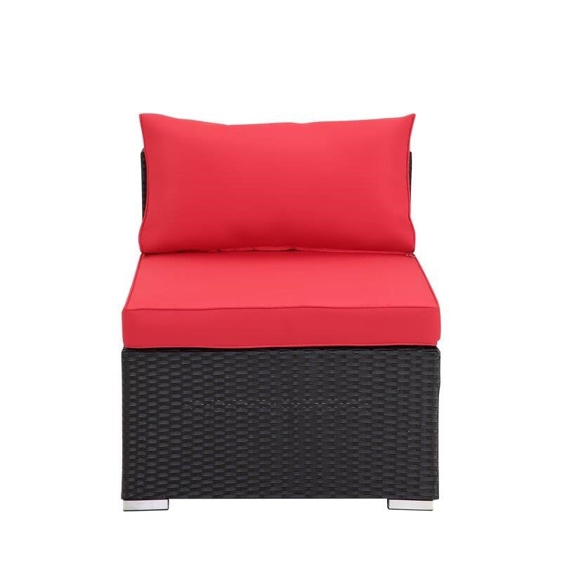 Moshannon Wicker/Rattan 6 - Person Seating Group with Cushions