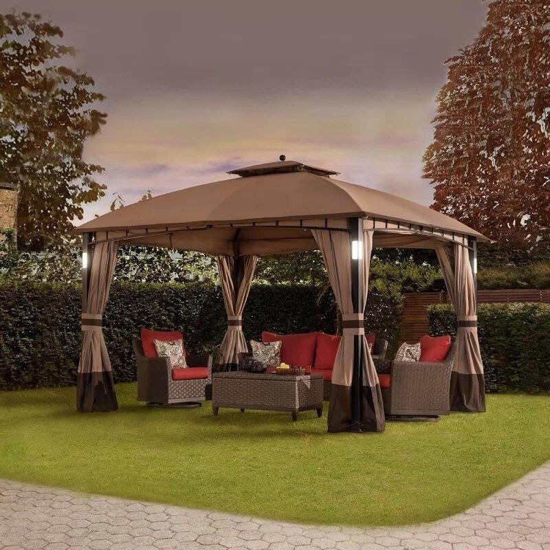 Moorehead 12 Ft. W x 10 Ft. D Steel Patio Gazebo