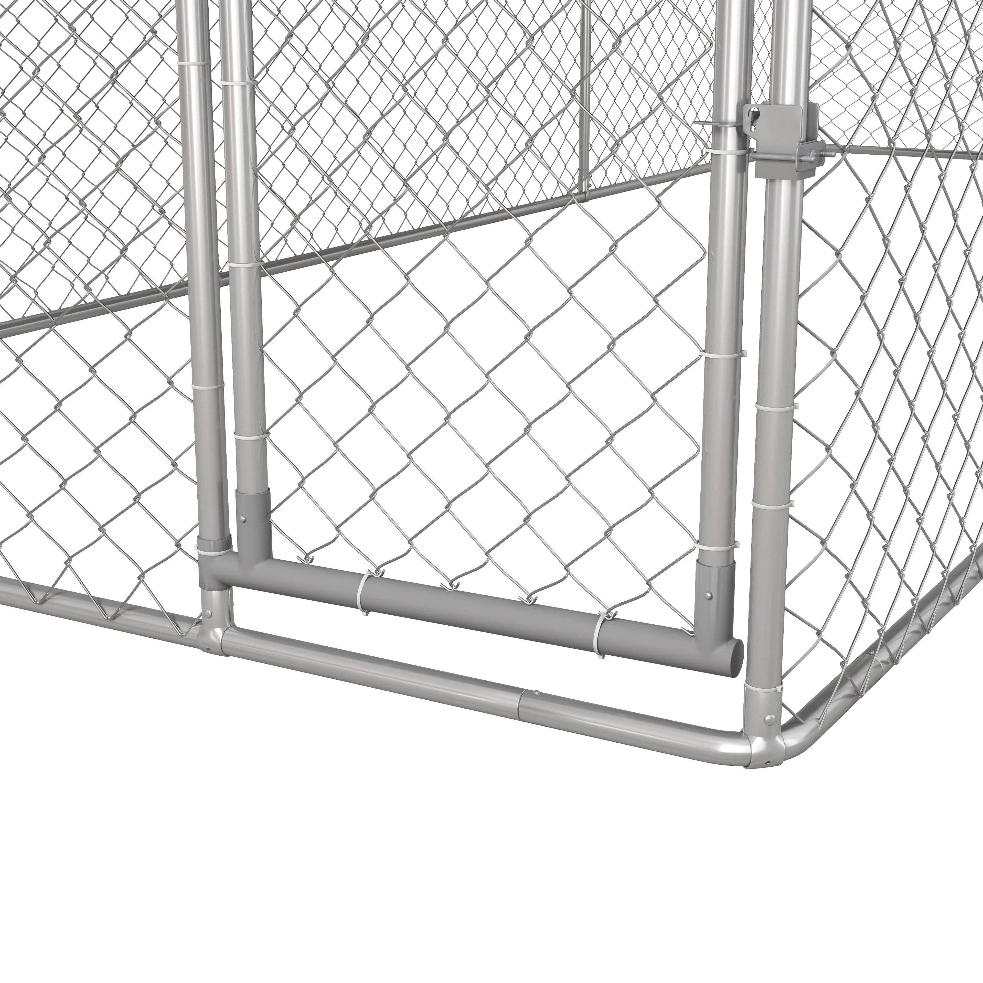 PawHut 19.7' x 7.5' x 7.5' Outdoor Dog Kennel W/ Waterproof Roof